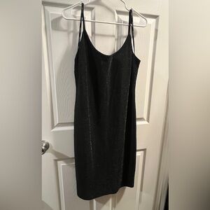 Calvin Klein Shimmering Black Midi Dress